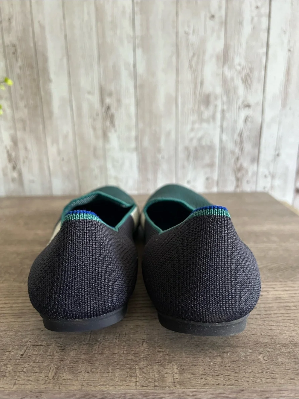 Rothy's Spruce Prep Coloblock Retired Pattern Lounge Loafer Womens Size 8.5